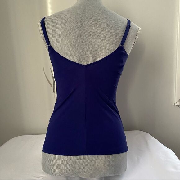 Profile by Gottex Women's Standard Center Detail V-Neck 32D Tankini Top - Picture 4 of 6